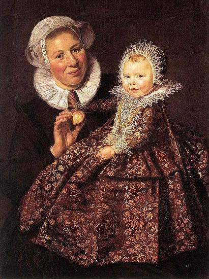 Frans Hals Catharina Hooft with her Nurse WGA oil painting image